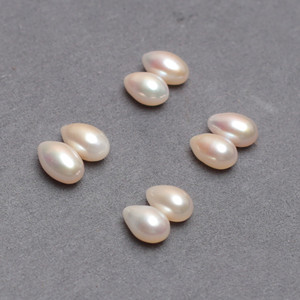MOQ basso in coppia orecchini gioielli che fanno perla d'acqua dolce di alta qualità 8*12mm <span class=keywords><strong>a</strong></span> <span class=keywords><strong>goccia</strong></span> lunga - Product Image 1