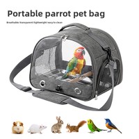 Portable Pliable Oxford Tissu Oiseau Transporteur Sac À Dos Petit Pet Voyage Sac Fermeture À Glissière Nouvel Accessoire pour Perroquet Autres Oiseaux