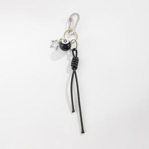 Llavero con Colgante de Estrella de Cinco Puntas y Bola 8 Negra Estilo Hip Hop para Hombre, Accesorio de Moda para Jeans, Regalo - Product Image 5