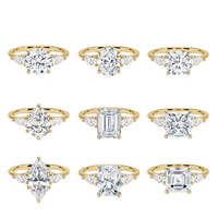 Bague de fiançailles et de mariage personnalisée en or 18 carats avec diamant de laboratoire VVS2 certifié IGI pour homme