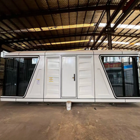 Capsule spatiale préfabriquée directe usine, maison portable, mini-maison modulaire mobile, structure galvanisée pour hébergement en zone touristique
