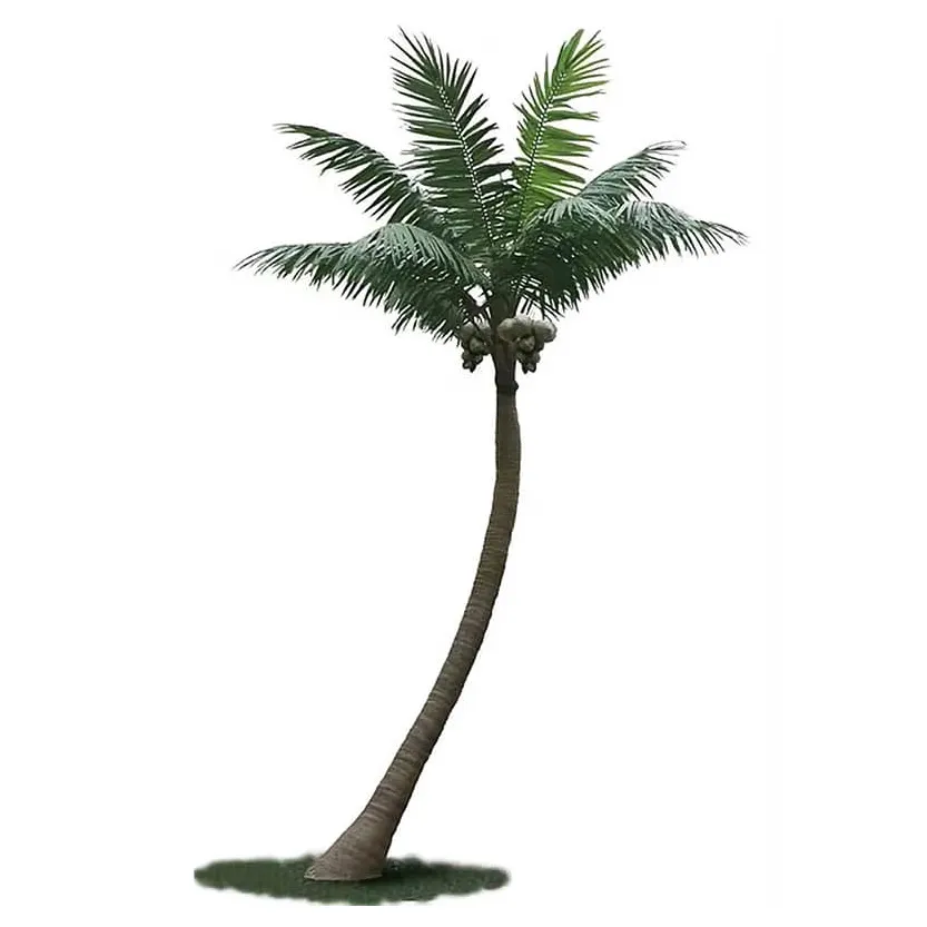 Sen Masine Customized 8m Landscape Outdoor Fake Large Plants High Simulation Big Artificial Coconut Tree