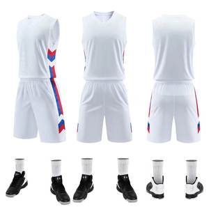 Uniformes de Baloncesto Sublimados al Por Mayor, Diseño Clásico, Transpirables, Sin Mangas, Tallas Grandes, para Adultos, de Malla de Secado Rápido - Product Image 5