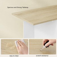 Escritorio Esquinero en Forma de L con Librero, Mesa de Trabajo de Oficina, Escritorio de Computadora de Madera para Estudio u Oficina