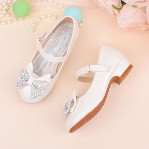 Chaussures d'école confortables blanches et roses, chaussures de fête, chaussures de mariage pour filles, chaussures de scène d'été, chaussures de danse, chaussures de princesse pour anniversaire - Tendance de la mode - Product Image 3