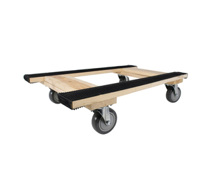 Chariot de déménagement de meubles à quatre roues en bois dur en gros de 30*18 pouces Chariot de meubles en bois OEM personnalisable - Product Image 2