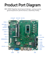 Placa Base Industrial Mini PC Intel Core I5 8365U I5 10210U Doble Ddr4 Máx. 64GB 2*usb3.0 2*usb2.0 Mini ITX con LVDS