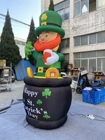 Modèle de personnage gonflable Saint Patrick gonflable personnalisé pour la Saint-Patrick