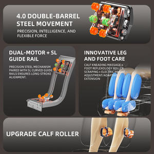 Fauteuil de massage intelligent à commande vocale IA de qualité stable avec système audio et chargement sans fil pour le soulagement du stress - Product Image 2