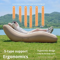 Fauteuil de relaxation Ming Chan au design moderne avec pompe intégrée, pratique pour une utilisation en intérieur et en extérieur, canapé gonflable