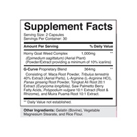 Capsules G-Curve pour l'amélioration des fesses et des seins à base de Maca, favorisant la mise en valeur des courbes corporelles pour adultes
