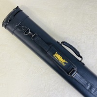 Sac de queue de billard en cuir PU souple haut de gamme personnalisé en usine étui portable pour queue de billard 4 trous et 6 trous 2x2 et 2x4