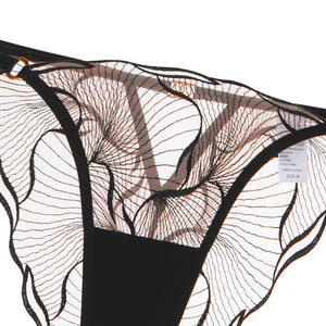 Culottes Bikini Femme Style Français Sexy Brodé Taille Haute Style Lolita Anti-Bactérien Épaisseur Standard en Fibre de Bambou - Product Image 4