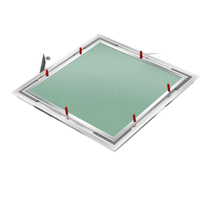 Plafonnier d'accès/panneau/porte d'inspection en alliage d'aluminium sur mesure pour vente en gros, 60x60, pour grille <span class=keywords><strong>de</strong></span> plafond, usage commercial/hôtelier, classe ignifuge - Product Image 4