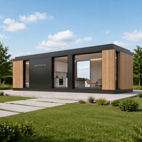 DYCE Maisonnette de Luxe à Structure en Acier Vente Directe Personnalisation sur Mesure Conteneur Pliable Plat Salon Moderne Hôtel