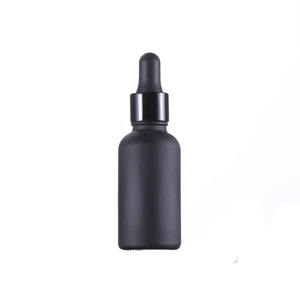 Matte Black Frosted <b>Glass</b> Dropper <b>Bottle</b> 30ml Essential Oil <b>Bottle</b> with Gold Dropper - Product Image 6