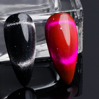 Gel UV non toxique effet œil de chat argenté et rouge, sans HEMA, pour salons de manucure, produits tendance 2025, nouvelles arrivées, marque privée