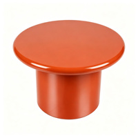 Table basse ronde orange