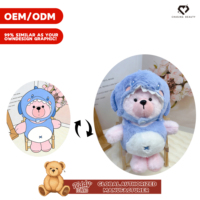 Teddy ISLAND Otorisasi Global Fashion Ukuran dan Warna Dapat Disesuaikan Kain Katun Boneka Beruang Mainan Hewan Bulu Halus Unisex