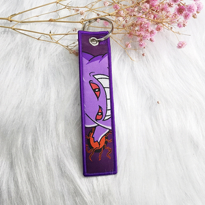 100 Designs En Gros Anime Broderie Porte-clés Tag Tronçonneuse Homme Porte-clés Jujutsu Kaisen Jet Tag <span class=keywords><strong>Demon</strong></span> Slayer Tags porte-clés - Product Image 2