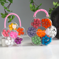 Haar gummis für Frauen Mädchen Haarschmuck Geschenk box Silikon Haar perlen Set