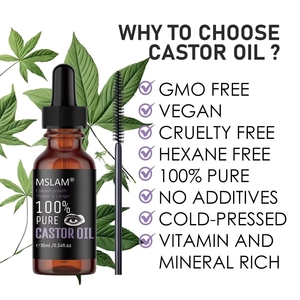 Sérum pour cils à l'huile de ricin, nourrissant et réparateur, soin pour cils et sourcils, pour épaissir, allonger et densifier les cils - Product Image 4