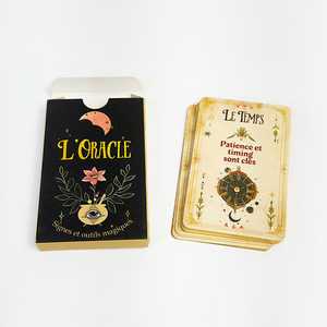 Cartes Oracle à Marque Blanche avec Dorure à Chaud, Cartes de Divination Récréative pour l'Auto-Confiance, Cartes de Tarot Magiques Lunaire avec Boîte Pliante - Product Image 6