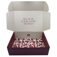 Boîte d'expédition en carton ondulé avec logo personnalisé, boîtes d'expédition auto-scellantes en forme d'avion pour l'emballage de vêtements et de cadeaux e-commerce
