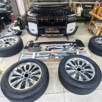 Pare-chocs avant complet pour Toyota Prado 2025, pare-chocs avant d'origine d'occasion avec phares, calandre, radiateur pour pièces de carrosserie de voiture Prado