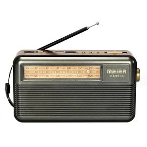 Vintage Multi-Band Solar Radio, Rechargeable with Reading Lamp & MP3 Player for Home & Outdoor - Product Image 1