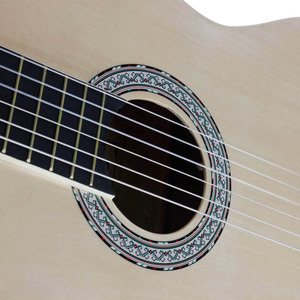 Großhandel: Klassische Akustikgitarre aus Eiche mit runden Ecken und weißem Rand – Ab Werk Kundenspezifische Gitarre - Product Image 6