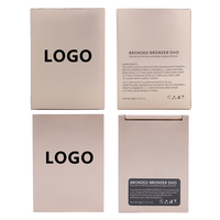 Palette Duo Bronzante Personnalisée avec Logo Privé – Poudre Contour et Highlighter Bicolore pour Maquillage Visage – Vente en Gros