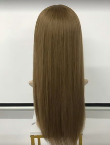 <span class=keywords><strong>Perruque</strong></span> en Soie de Qualité Supérieure, Cheveux Humains Alignés dans le Sens des Cuticules, Respirante, Entièrement Nouée à la Main, avec Dentelle Frontale en Silicone et Dessus en Soie pour <span class=keywords><strong>Femme</strong></span> - Product Image 5