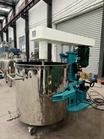 Machine d'agitateur de mélangeur de dispersion à grande vitesse de levage hydraulique Polyc 200L pour les adhésifs d'encres de revêtements de peinture