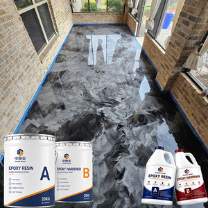 Precio de Fábrica, Kit de Resina Epoxi Metálica 100% Sólida para Pisos, Recubrimiento Autonivelante y Duradero para Pisos de Concreto, Ideal para Garajes y Talleres - Product Image 1