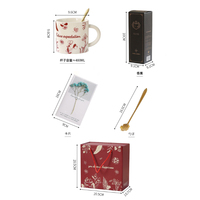 Mug en céramique personnalisé avec parfum, coffret cadeau promotionnel de Noël, cadeaux d'entreprise, logo personnalisé pour femmes et hommes