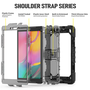 Étui combiné en silicone souple avec support caché sur le dos pour Samsung Galaxy Tab A 8.0 pouces T290 <span class=keywords><strong>T295</strong></span> - Product Image 5
