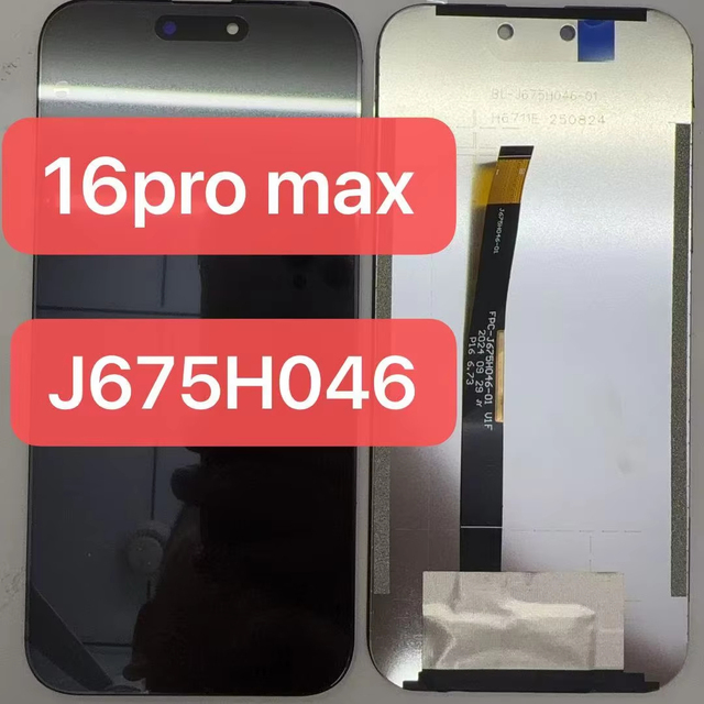 16 Pro Max J675h046 LCD Display With Touch Screen Digitizer Assembly Replacement