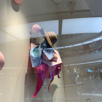 Accessoires d'affichage visuel de fenêtre créatifs en fibre de verre personnaliser la décoration de boule de fenêtre merchandisage de vitrine de magasin de marque
