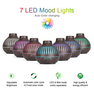 2025 nhà máy bán buôn sọc Rỗng ra hương thơm khuếch tán điều khiển từ xa hương liệu khuếch tán gỗ hạt độ ẩm không khí 400 ml - Product Image 6