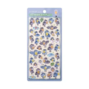 Tem nhãn dán nổi 3D phong cách Nhật Bản hình động vật, chất liệu giấy & bìa cứng, đồ thủ công in ấn giáo dục trẻ em - Product Image 6