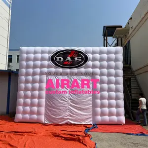 Manufacture customized huge inflatable white cube tent,logo printed inflatable exhibition tent