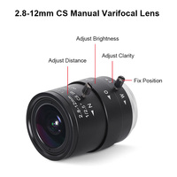 5600 PS5520 5MP 2.8-12mm CS MF Lensa Plug-and-Play Webcam Kamera HD USB OTG UVC Dinamis Lebar untuk Windows/Linux/Android CMOS