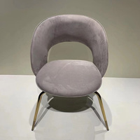 Chaises d'événements en métal de style nordique, chaise de salle à manger moderne, table et chaises de café pour restaurant, chaise de salle à manger de luxe en acier inoxydable
