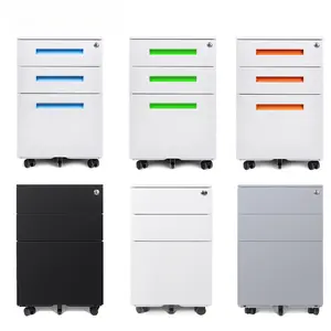 工厂批发产品办公设备移动文件座3抽屉移动文件柜用于存储