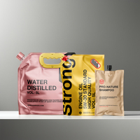 Sacs transparents scellés en BOPP personnalisés, emballage de boissons liquides rechargeables avec bec verseur, pochette aseptique pour jus, eau, gelée