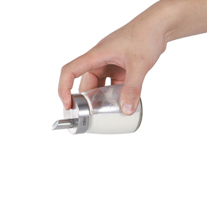 Glass <strong>Sugar</strong> Dispenser with Stainless Steel Lid <strong>Pourer</strong> Spout Manual <strong>Sugar</strong> Shaker Jar for Coffee Bar Kitchen Restaurant Baking - Product Image 5