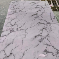Panneaux en PVC imitation marbre ODM, alternative aux carreaux de marbre, feuille plastique UV pour décoration intérieure