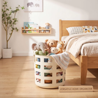 WONFUN Conteneurs de rangement pour vêtements, seaux à linge en plastique, boîtes de rangement, paniers de rangement, boîtes cadeaux en plastique, écologiques