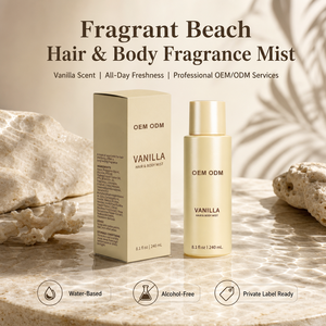 Brume pour cheveux et corps à la vanille, parfum noix de coco, spray à base d'eau, léger, non gras, brume parfumée, étiquette privée OEM - Product Image 5
